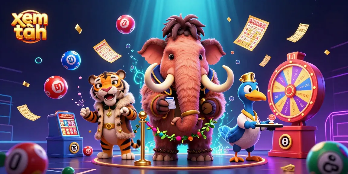 Engage in thrilling casino fun with xem thêm amidst colorful lottery balls and entertaining characters.